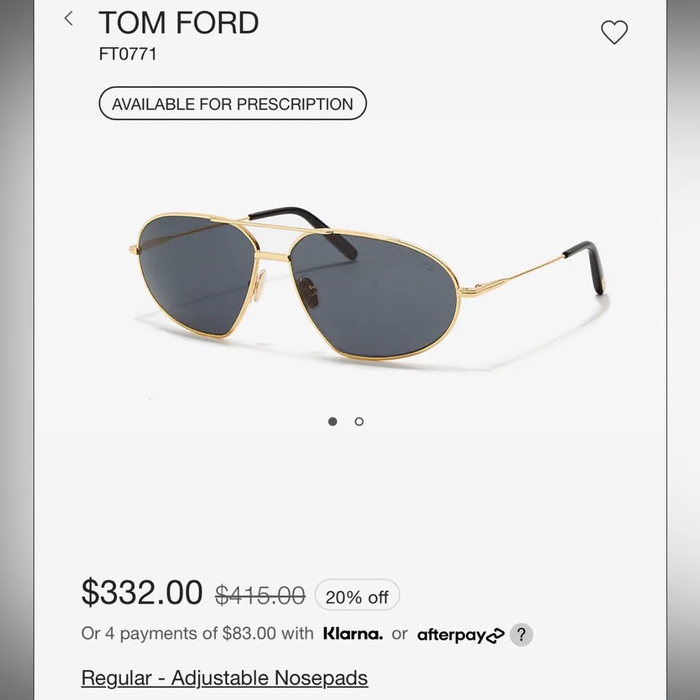 Tom Ford Sunglasses (ORIGINAL CASE NOT INCLUDED)
